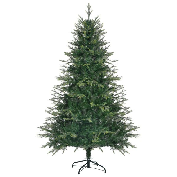 6ft pre-lit Aspen fir Christmas tree with lush green branches for holiday decorating