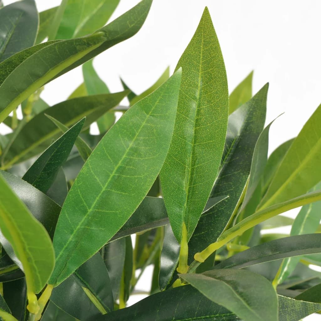 Lush green artificial bay tree for home decoration with realistic leaves and natural look