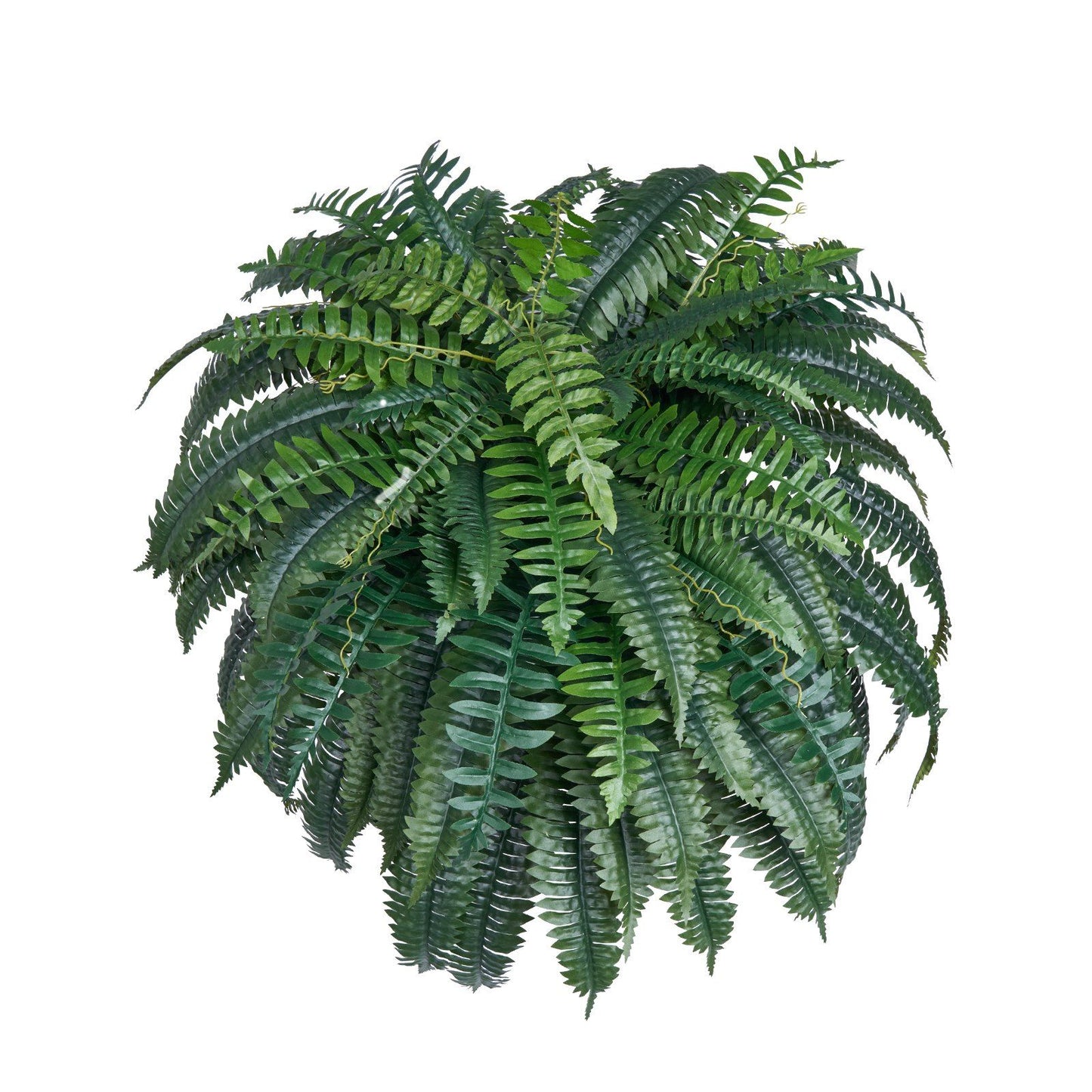 Lush artificial Boston fern plant with vibrant green leaves for home or office décor