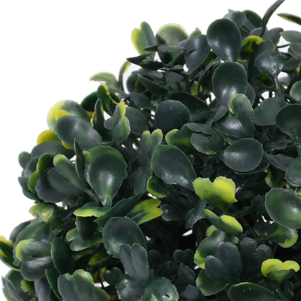 Artificial boxwood balls for decor in green shades, perfect for indoor and outdoor arrangements