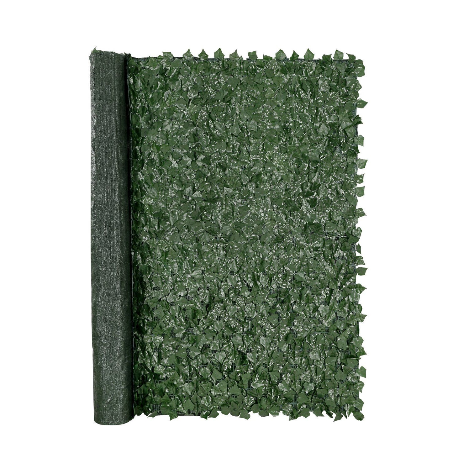 FauxMart.com artificial ivy privacy fence roll with dense green leaves for outdoor privacy and decoration