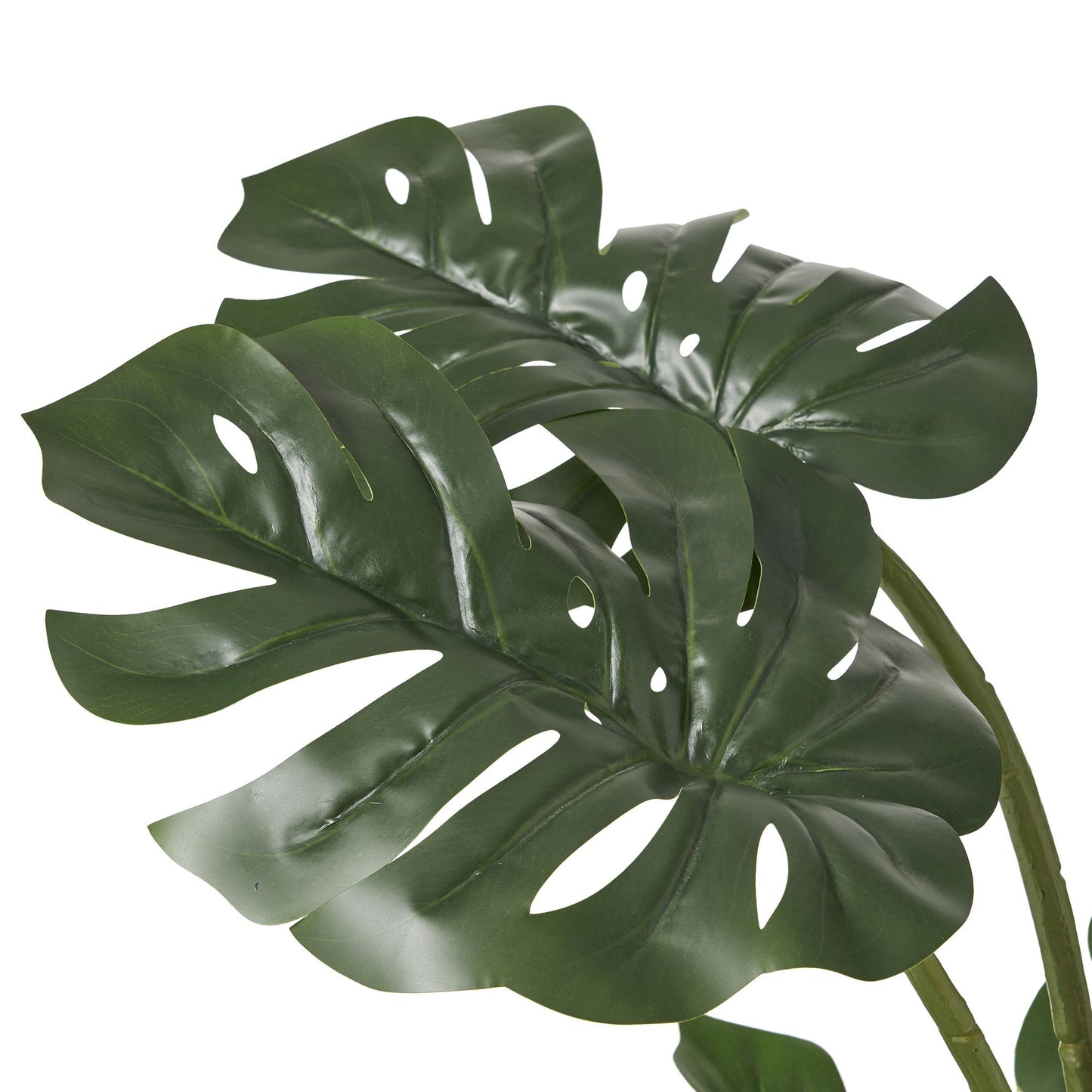 Lifelike artificial monstera tree 47 inch with vibrant green leaves for home or office decor