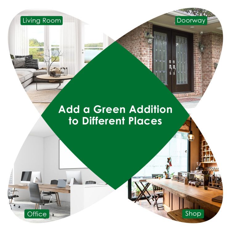 Decorative artificial topiary tree suitable for living rooms, offices, doorways, and shops
