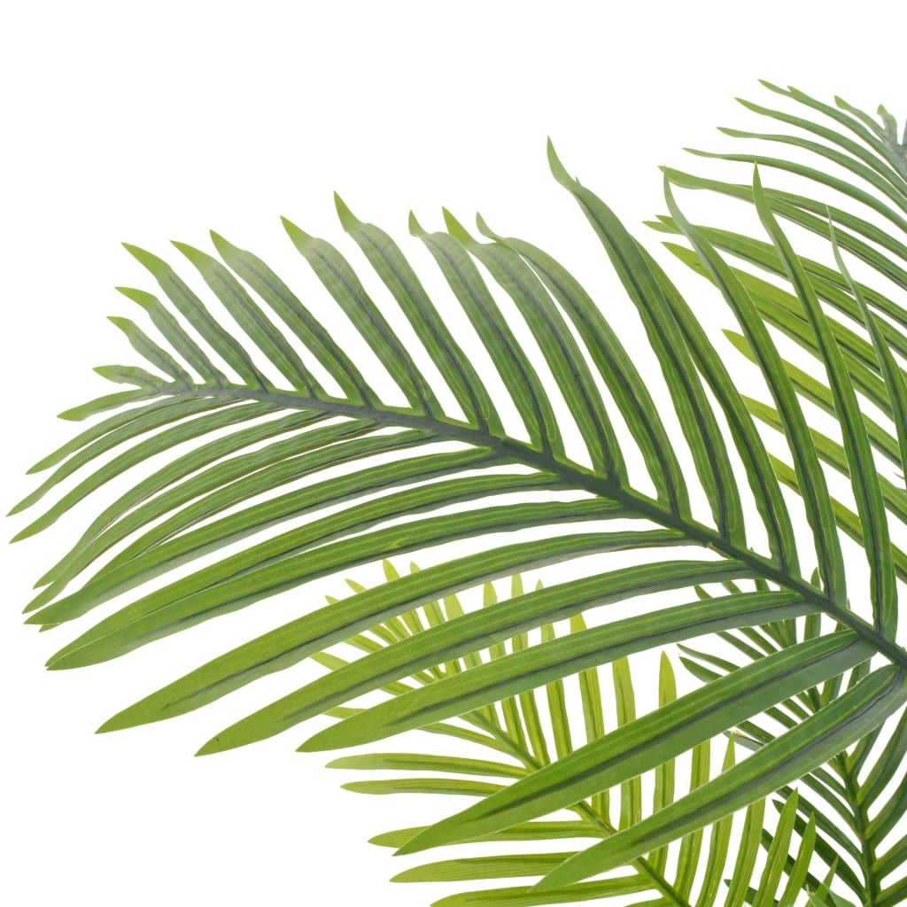 Realistic 47 inch faux palm decoration with lush green fronds for home and office decor