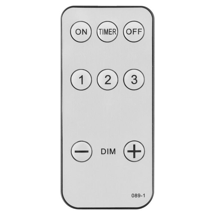 Remote control for pre-lit artificial Christmas tree with timer and dimming options