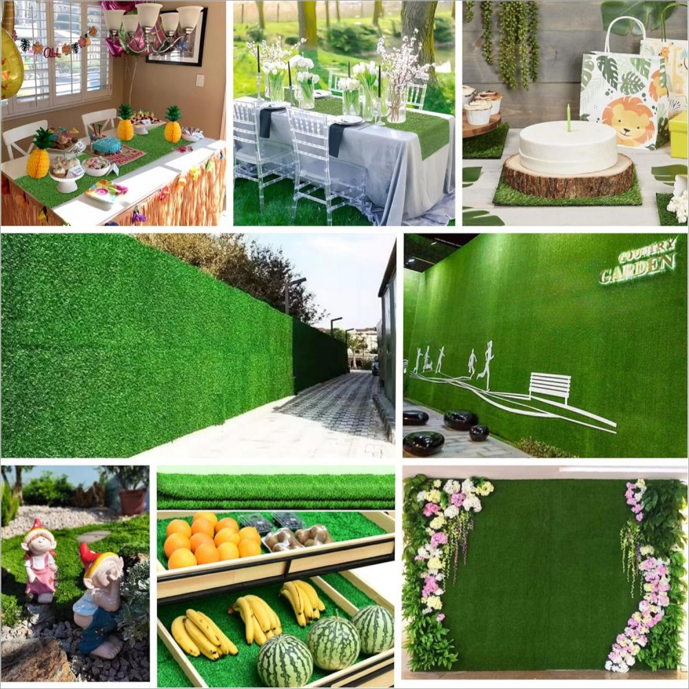Versatile premium artificial turf mat for various indoor and outdoor decorations and events