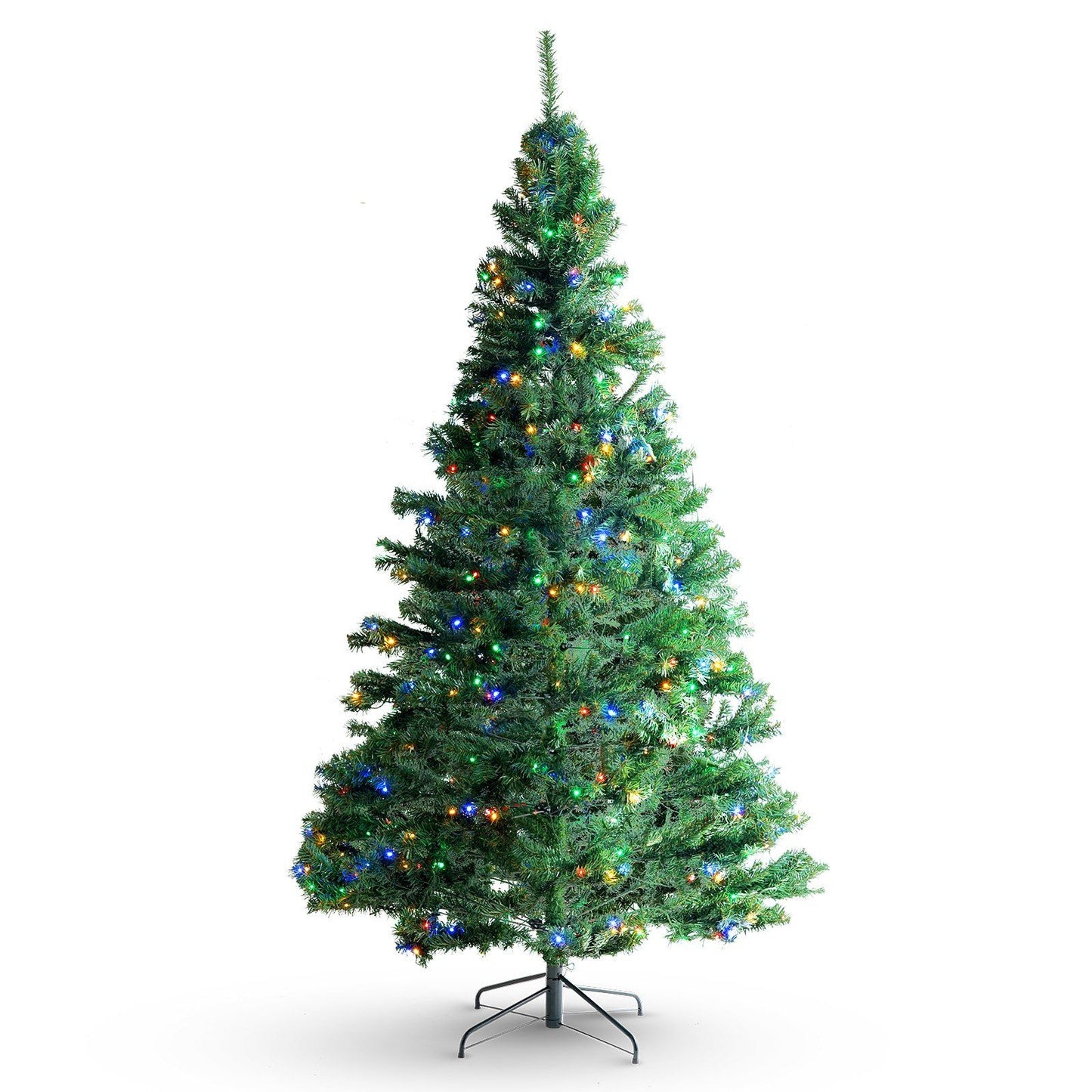 FauxMart.com 7.5 foot prelit Christmas tree with multicolor lights and realistic green branches