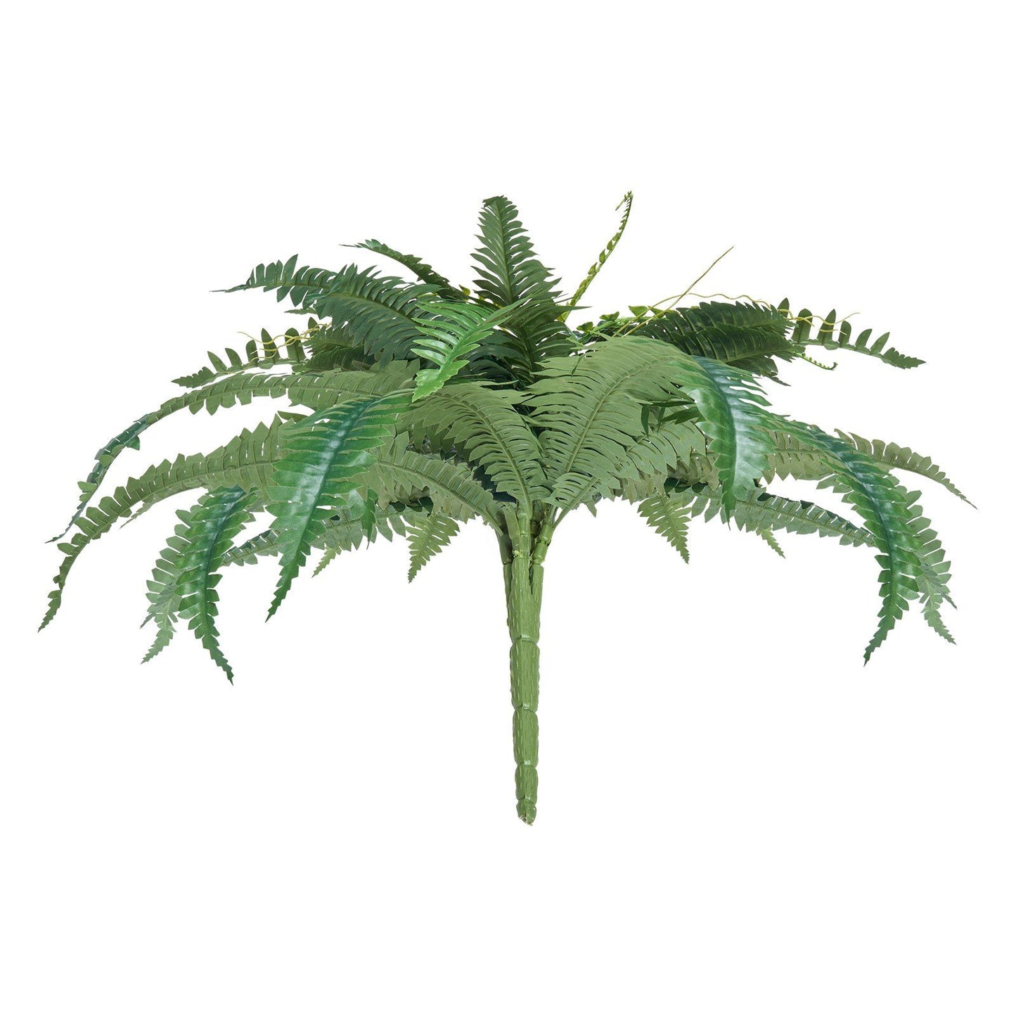 Artificial Boston ferns set with lush green leaves for home or office decor from FauxMart.com