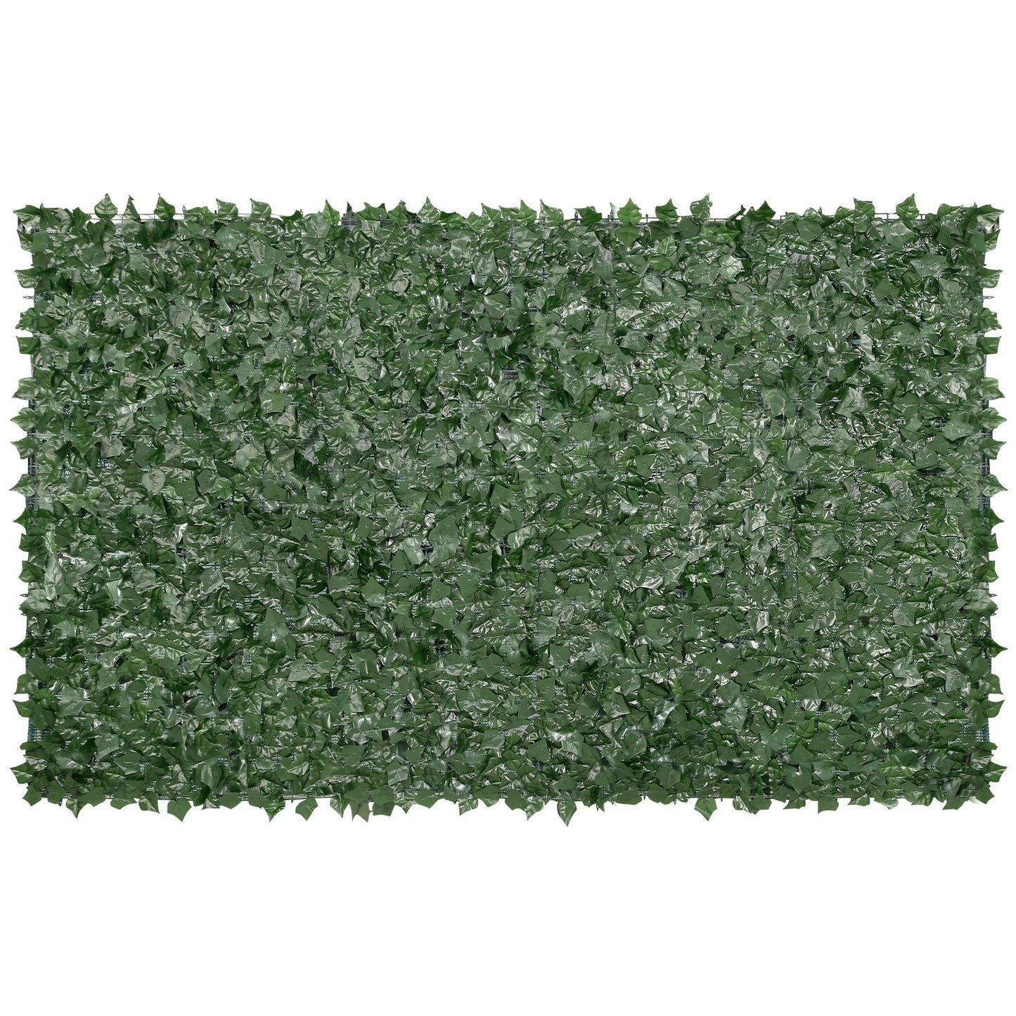 FauxMart.com artificial ivy privacy fence panel with dense green leaves for outdoor decor