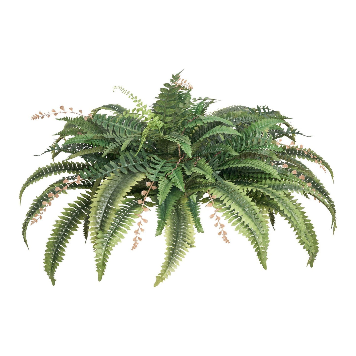 Large artificial Boston fern with lush green foliage and realistic fronds from FauxMart.com