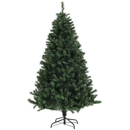 6ft artificial Christmas tree with a full, lush design and sturdy metal base for festive decorations