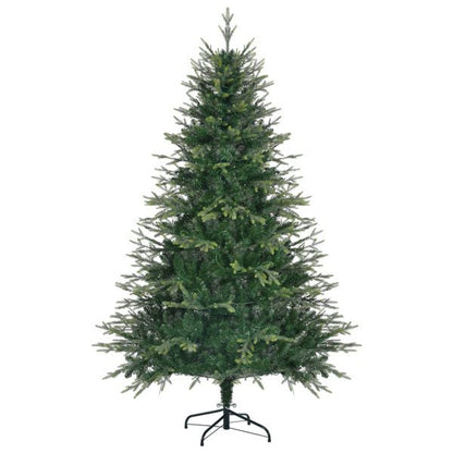 6ft pre-lit Aspen fir Christmas tree with lush green branches for holiday decorating
