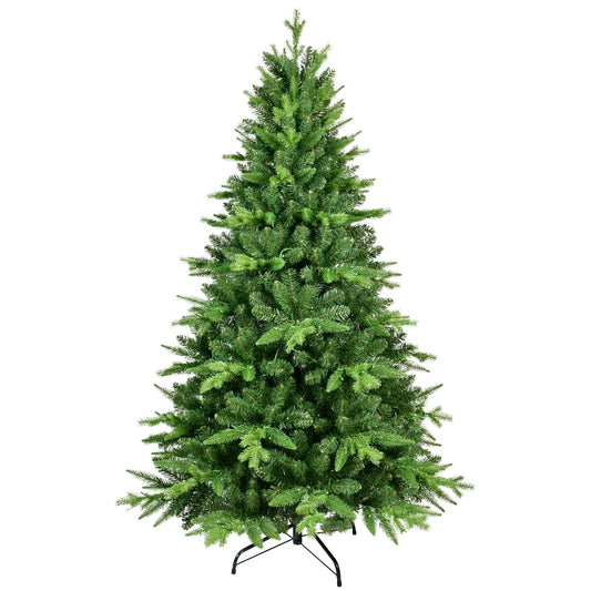6ft pre-lit Christmas tree with a full green design, perfect for festive home decor