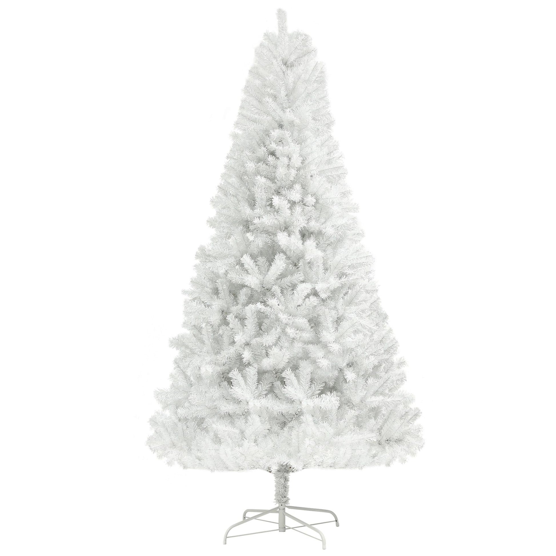 6ft white artificial Christmas tree with a full and fluffy design for festive decorations