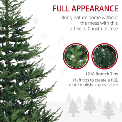 7.5 ft artificial Christmas tree with 1218 branch tips for full and realistic appearance by FauxMart.com