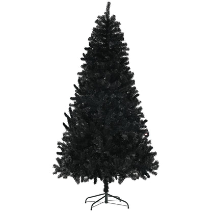 9ft black artificial Christmas tree with a full design perfect for holiday decorating