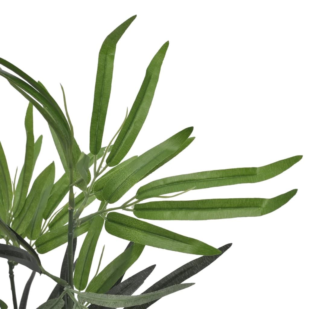 Lifelike artificial bamboo tree with vibrant green leaves for home and office decor