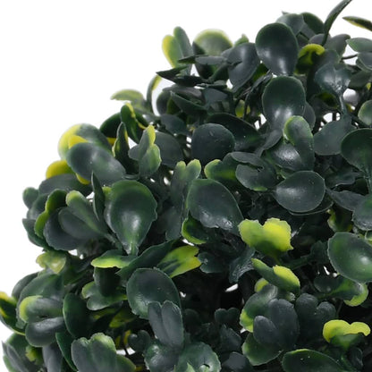 Artificial boxwood balls for decor in green shades, perfect for indoor and outdoor arrangements