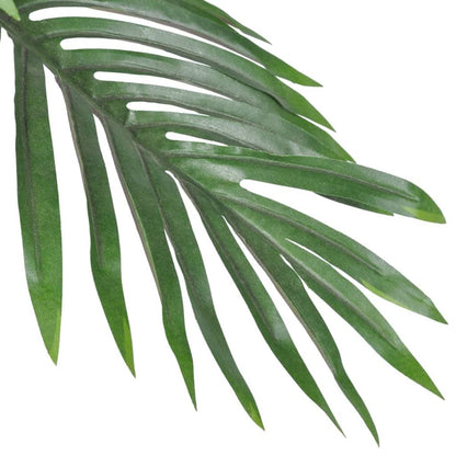 Lush green artificial cycas palm tree leaves with realistic texture for home decor
