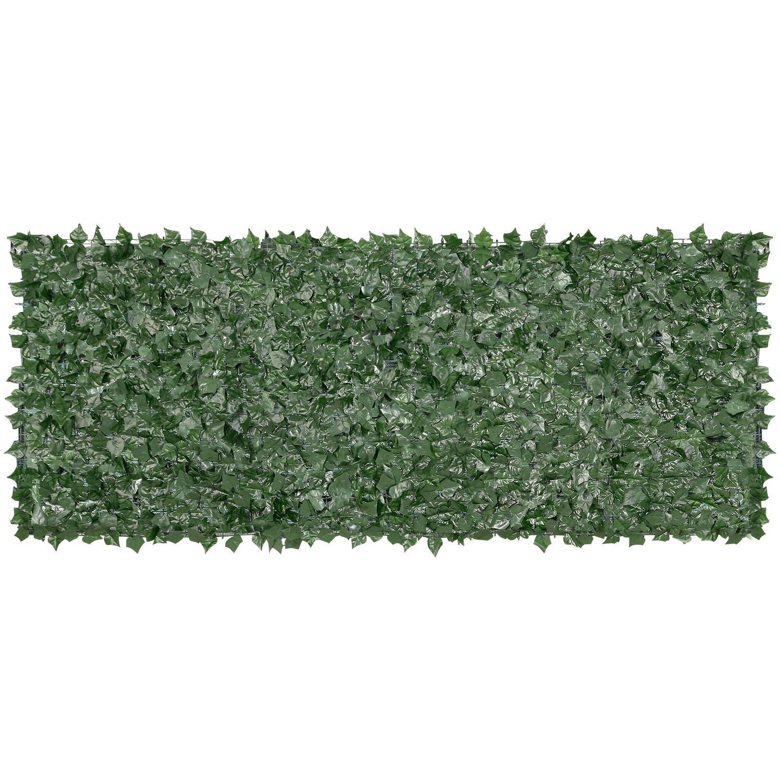 FauxMart artificial ivy privacy fence screen with dense green leaves for outdoor decoration and privacy