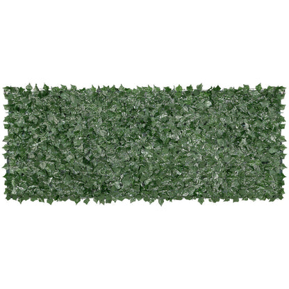 FauxMart artificial ivy privacy fence screen with dense green leaves for outdoor decoration and privacy