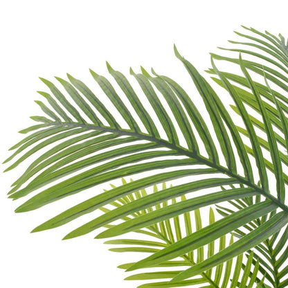 Realistic 47 inch faux palm decoration with lush green fronds for home and office decor
