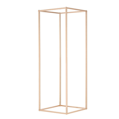Modern gold geometric flower stands for elegant floral displays and décor accents