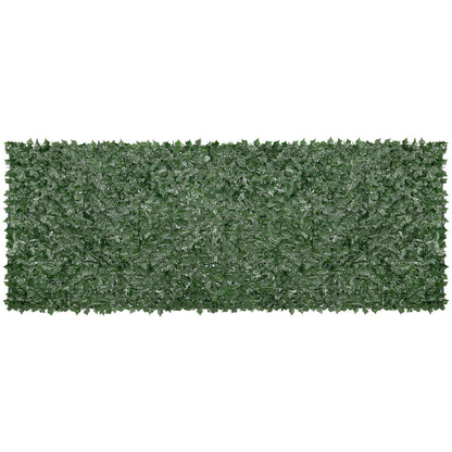 FauxMart.com artificial ivy privacy fence panel with dense green leaves for outdoor privacy