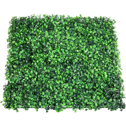FauxMart.com artificial boxwood hedge panels with dense green leaves for outdoor and indoor decoration