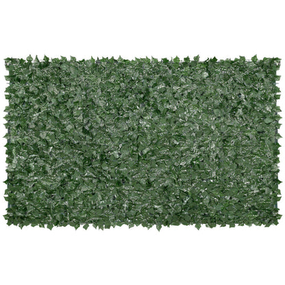 FauxMart artificial ivy privacy fence panel with dense green leaves for outdoor privacy and decoration