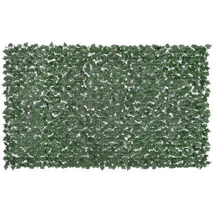 FauxMart.com artificial ivy privacy fence panel with dense green leaves for outdoor privacy