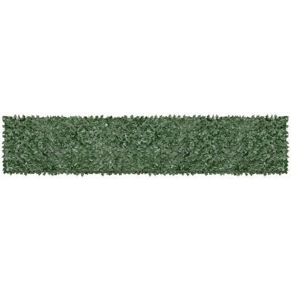 FauxMart.com artificial ivy privacy fence screen panel with dense green leaves for outdoor use