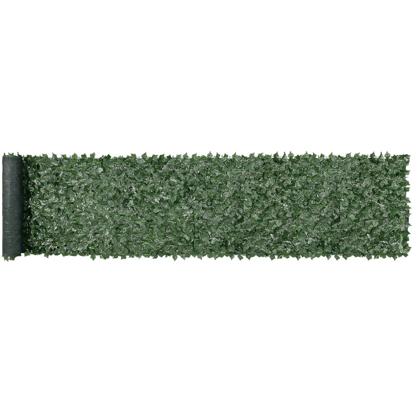 FauxMart artificial ivy privacy fence screen roll with dense green leaves for outdoor decoration
