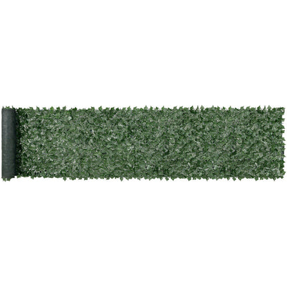 FauxMart artificial ivy privacy fence screen roll with dense green leaves for outdoor decoration